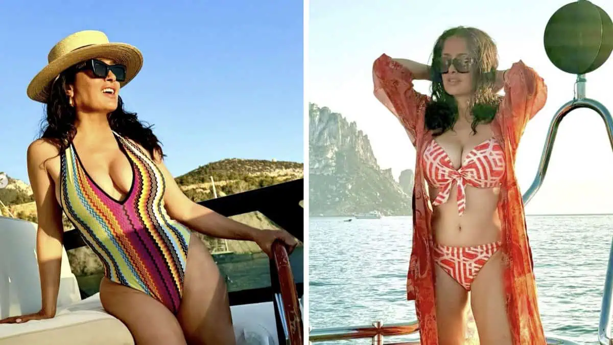 Salma Hayek Sizzles in 58th Birthday Bikini Pic Dump: ‘None of These Are Throwbacks’