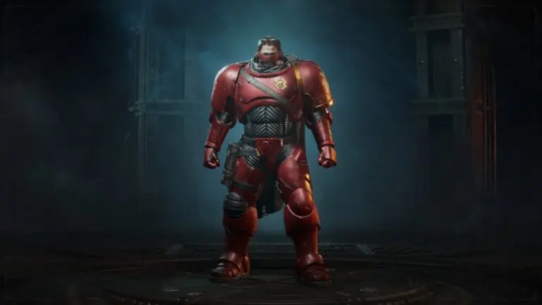 A World Eater poses in Warhammer 40,000: Space Marine 2