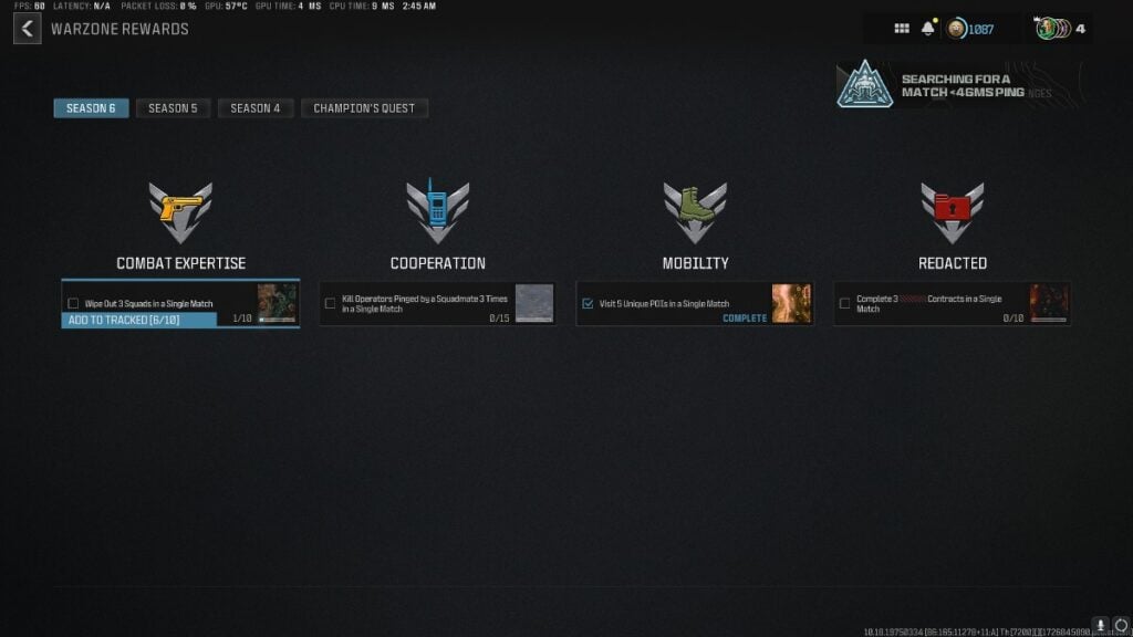 How To Complete Warzone Rewards Challenges in Season 6
