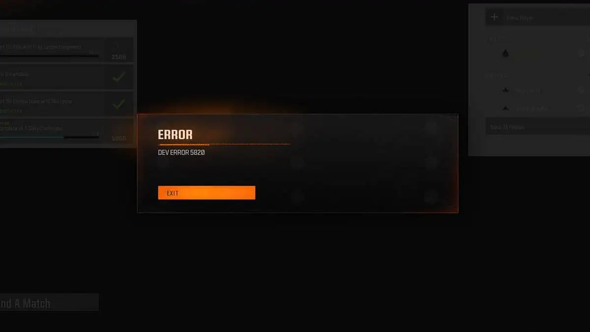 How to Fix Dev Error 5820 in Black Ops 6