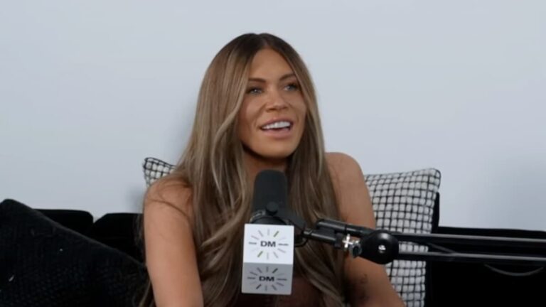 Mormon Wives Star Jessi Ngatikaura Says Zac May Have Lied to Wife Jen About Relation to Ben Affleck: ‘I Don’t Know if This Is True’ Jessi Ngatikaura sitting on a couch in front of a microphone.