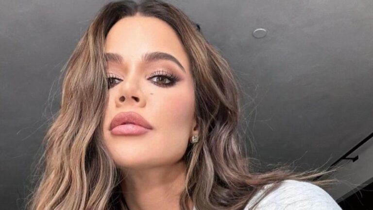 Khloe Kardashian Flashes Sculpted Figure in ‘Size-Inclusive’ Workout Gear After Being Warned About ‘Butchering Herself’ with Plastic Surgery Khloe Kardashian with brown hair