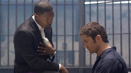 Jamie Foxx and Gerard Butler in Law Abiding Citizens