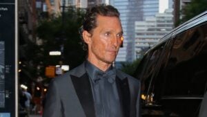 Matthew McConaughey heads to the Kering event in NYC