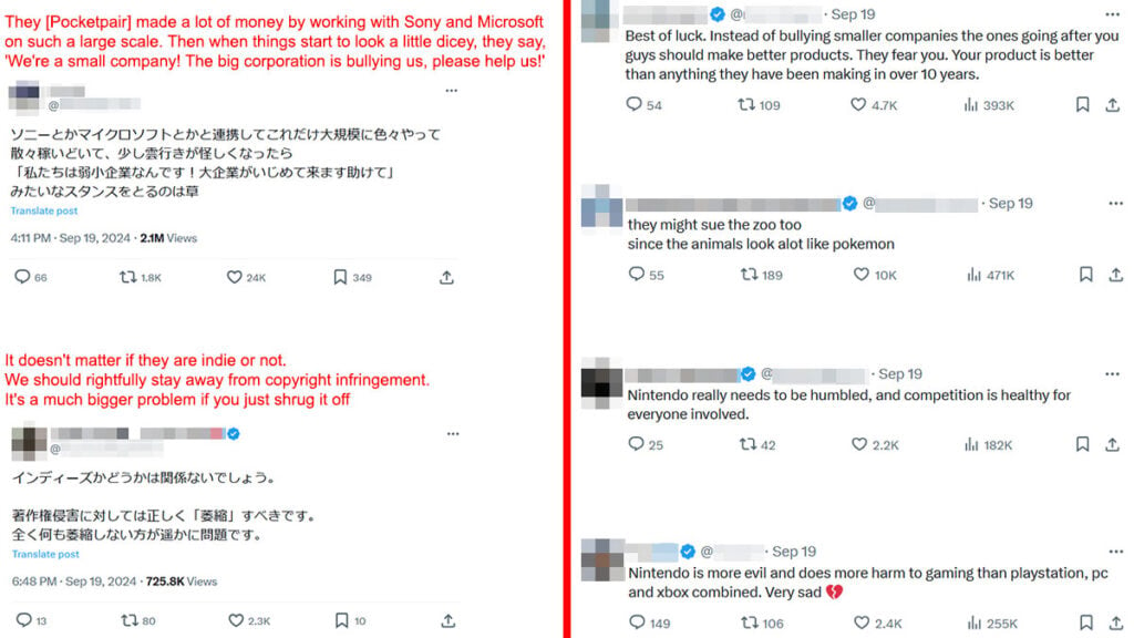 Japanese vs Western player base regarding Palword copyright infringement accusation