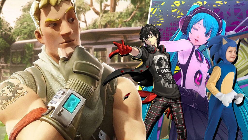 Potential collaborations for Fortnite with Joker from Persona, Miku, and Sonic