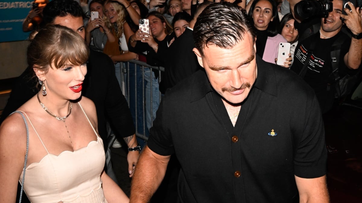 Taylor Swift Called Out for ‘Teenager’ Like Behavior While Lusting After Travis Kelce in Uniform: ‘It’s a Weird and Creepy Life They Have’