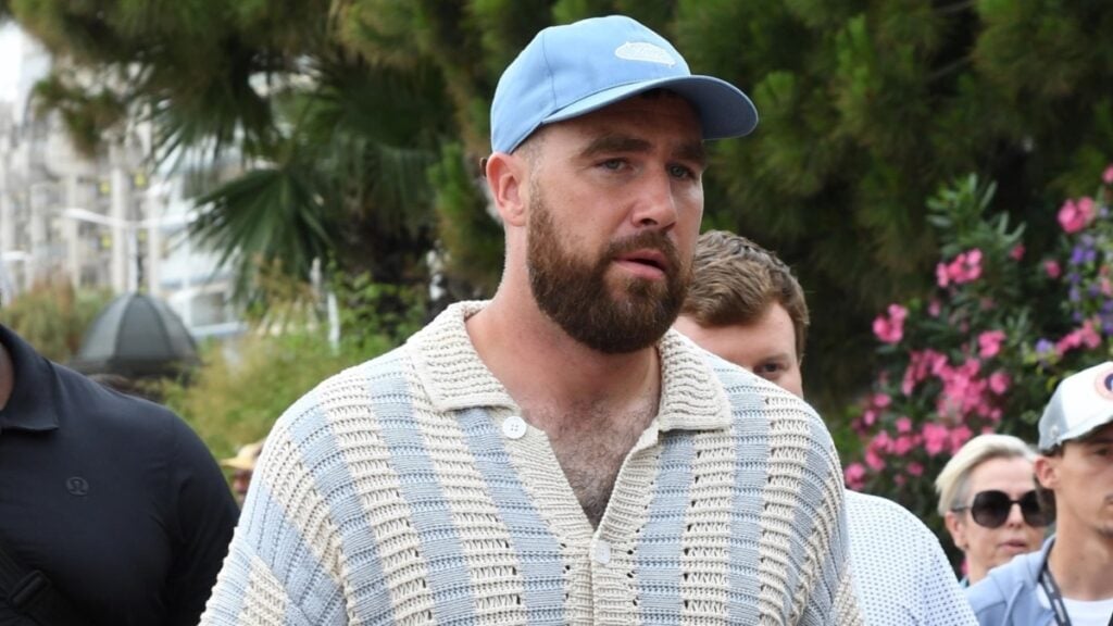 NFL' Kansas City Chief's and Taylor Swift's beau Travis Kelce with his brother Jason Kelce at the Cannes Lions Festival.