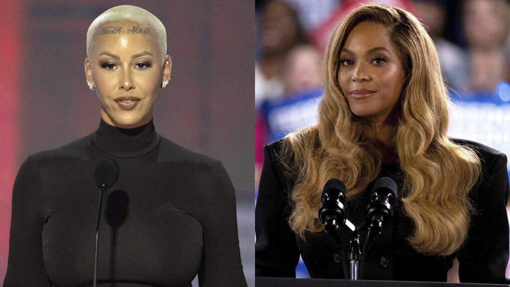 Amber Rose Does Full 180 on ‘Beyoncé Took My Whole My Speech’ Claim: ‘Even Trolling Isn’t Safe Anymore’ A photo collage of Amber Rose and Beyoncé