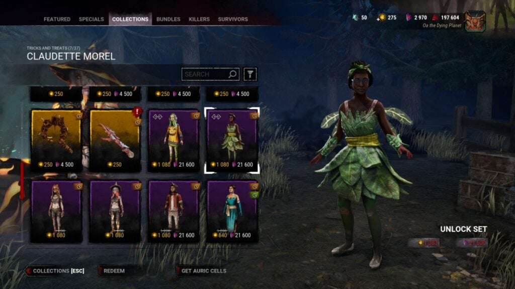 Fae Claudette in the store screen