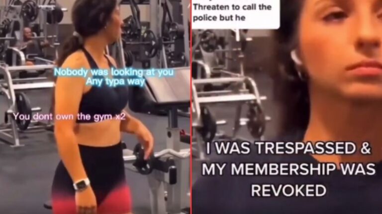 GymTok Karen Accuses Man Of Looking At Her: ‘He’s Literally Across The Gym’ GymTok Karen Accuses Man Of Looking At Her 'He's Literally Across The Gym'