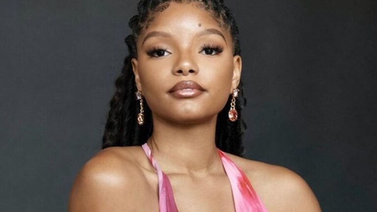 Halle Bailey’s ‘Insane’ Halloween Hair Transformation Rattles Fans: ‘I Draw the Line Here, This Is Pure Magic!’ Halle Bailey shows new hairstyle in pink dress.