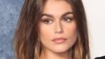 Kaia Gerber posing close up