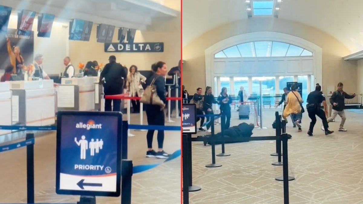 Karen Shows Off Fancy Footwork While Evading Cops At An Airport: ‘Why Is The Airport Never This Interesting When I’m There’