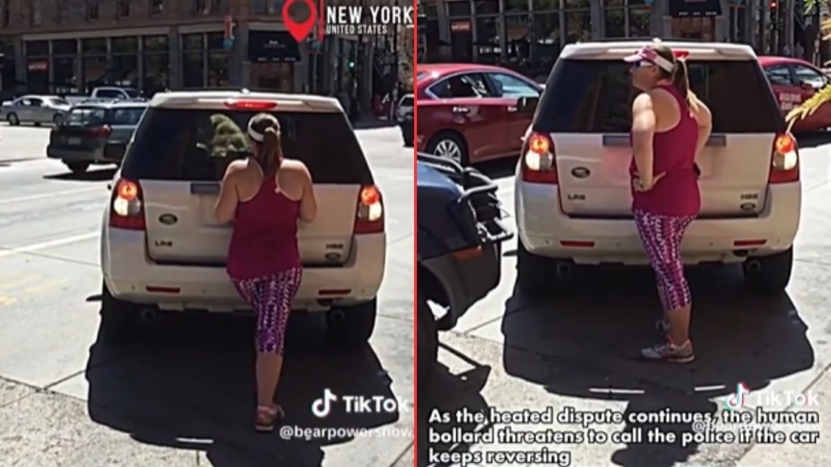 Karen Thinks She Can Reserve a Public Parking Spot in Wild Video: ‘Give Her A Few Good Squirts From the Rear Window Washer’