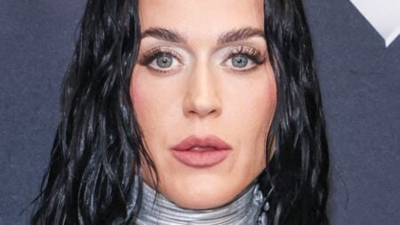 Katy Perry poses close up