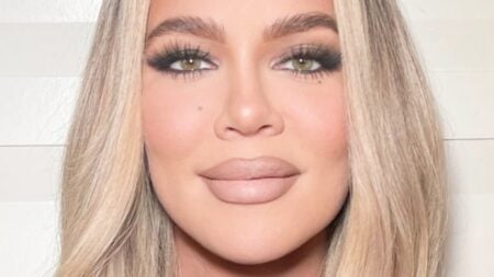 Khloe Kardashian close up