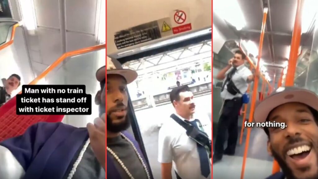 Male Karen Tries To Ride The Train For Free, Delaying Passengers: ‘You Can Tape Me All You Want, I’m Doing My Job’ Male Karen Tries To Ride The Train For Free, Delaying Passengers 'You Can Tape Me All You Want, I'm Doing My Job'