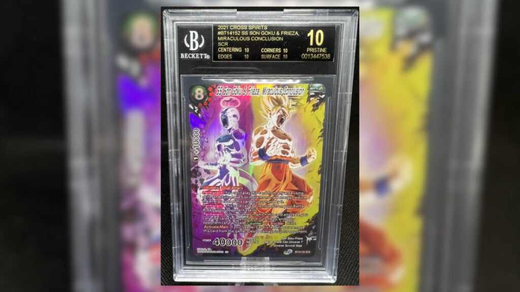 ss goku and frieza card