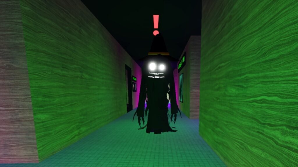 Scary Sushi Roblox Trick or Treat and Haunt Guide Norman spots the player in the halls