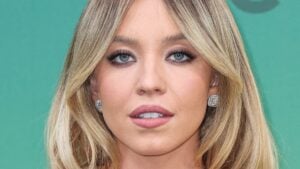 Sydney Sweeney poses close up