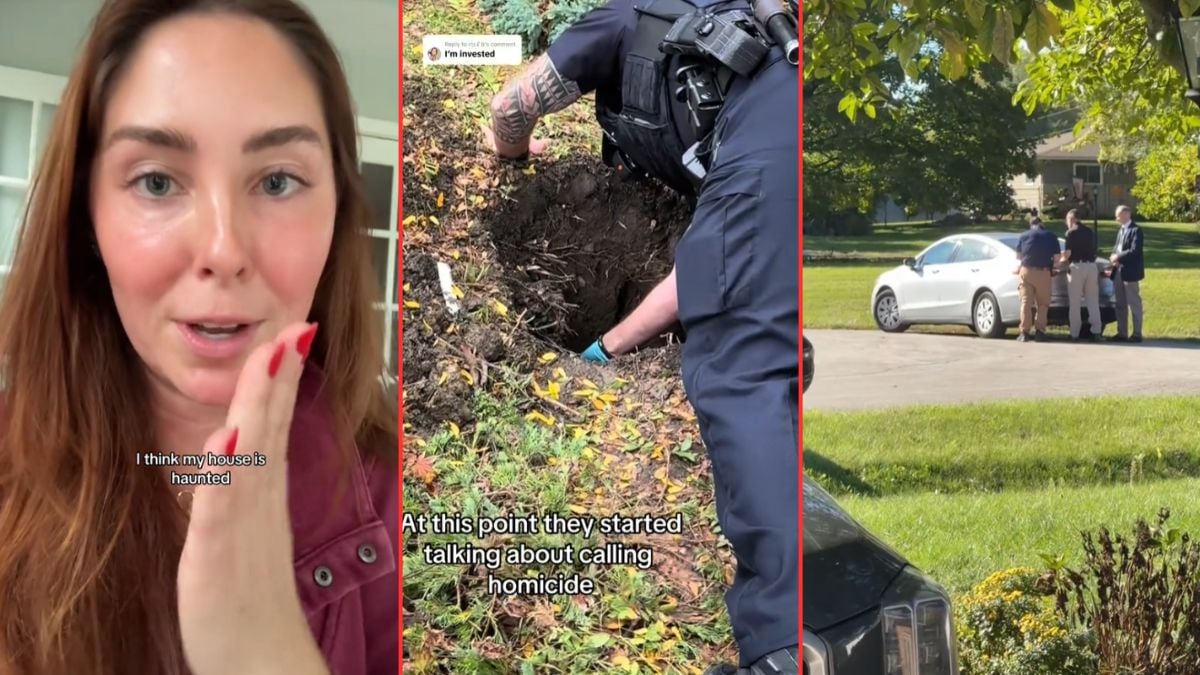 The Internet Follows Woman Digging Unknown Rug Out Of Her Backyard: ‘I Just Found This Ten Minutes Ago And I’m Already Invested’