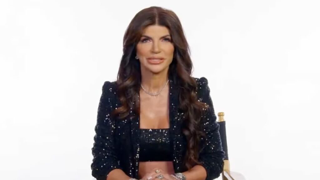 Teresa Giudice Reveals Her House of Villains Co-Stars Were ‘Threatened’ by Her Relationship With Larsa Pippen Teresa Giudice during House of Villains interview.