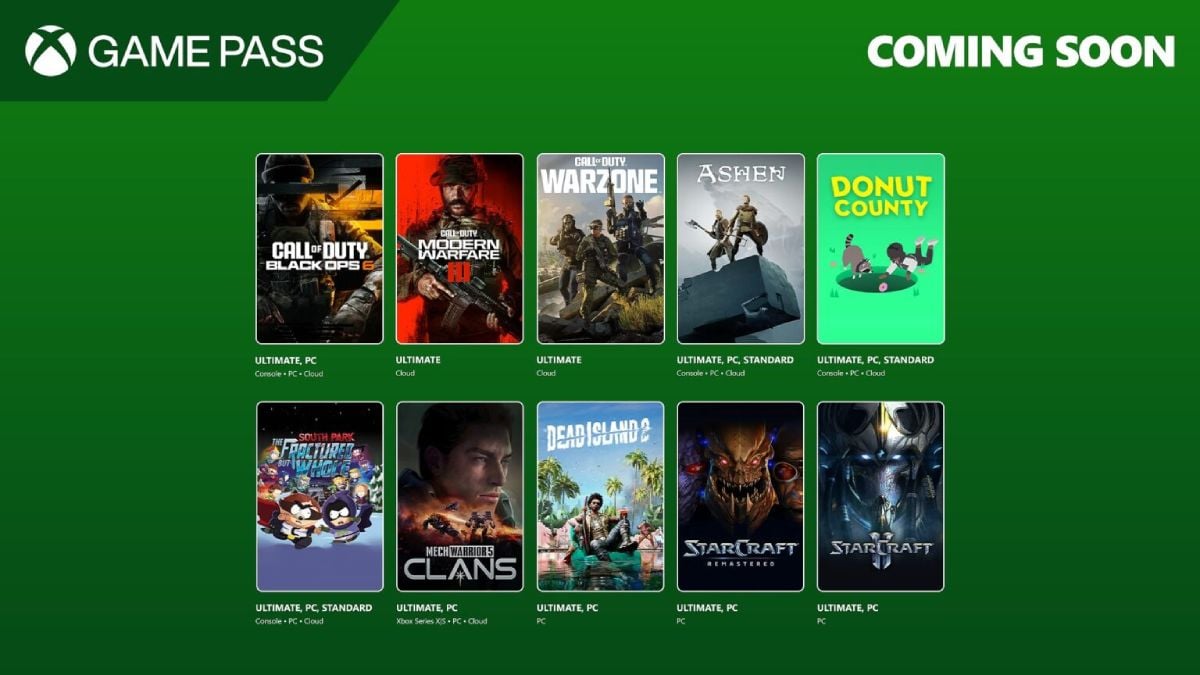 Xbox Game Pass Titles Coming In October For Console, PC & Cloud Revealed