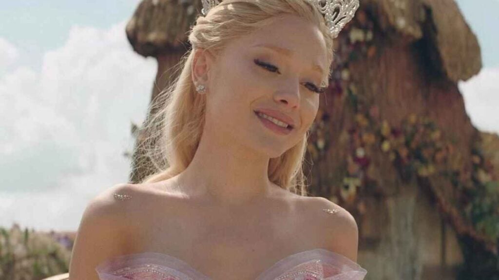 Ariana Grande Reacts to NSFW ‘Wicked’ and ‘Gladiator II’ Double Feature Name: ‘Now What the Hell Is That?’ Ariana Grande as Glinda in Wicked