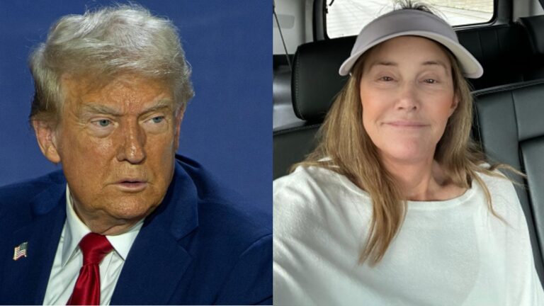Donald Trump’s Support Earns Caitlyn Jenner a First Taste of ‘The End of Woke Era’ in Charlamagne Roast Donald Trump and Caitlyn Jenner photo merge.