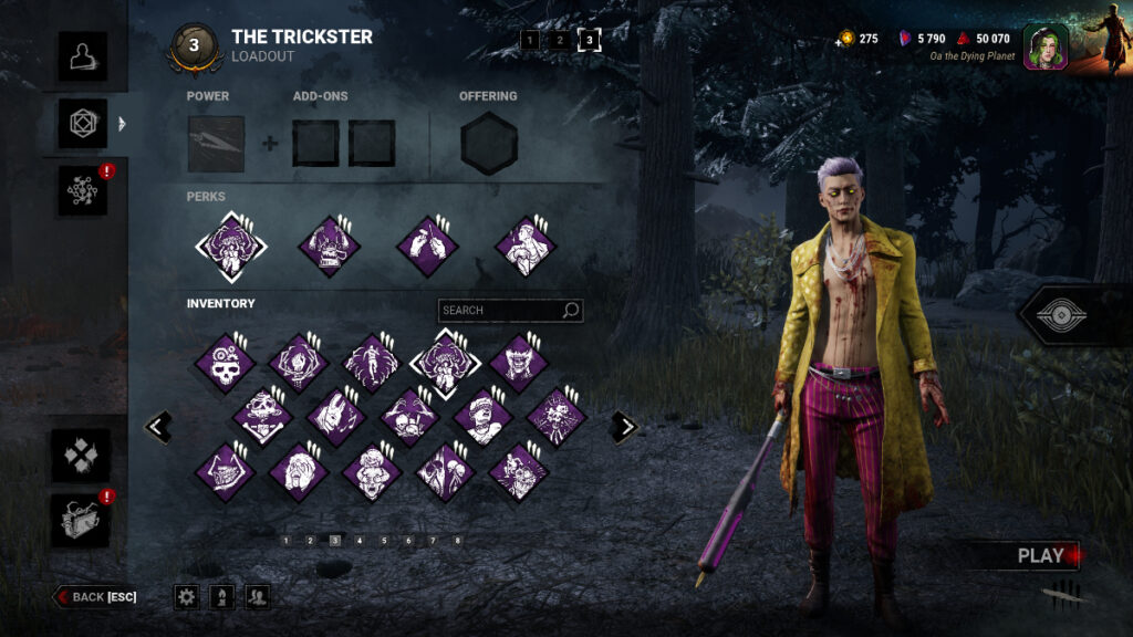 A powerful build for Trickster using only generic and common perks in Dead by Daylight