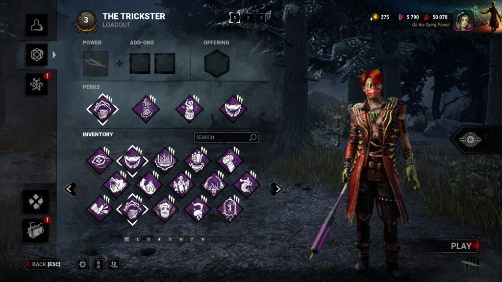 One of the best meta builds for Trickster in Dead by Daylight