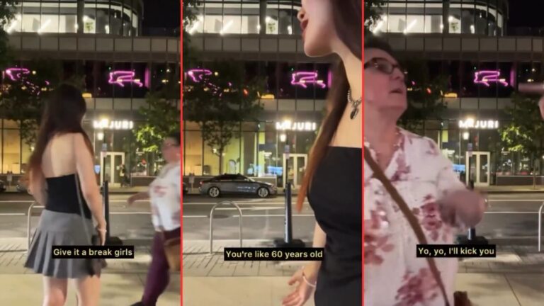 Karen Accosts Woman Taking Video of Herself on the Sidewalk: ‘She’s Just Bitter She Ain’t Young No More’ Karen Accosts Woman Taking Video of Herself on the Sidewalk ‘She’s Just Bitter She Ain’t Young No More'