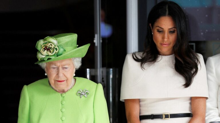 Queen Elizabeth’s High Hopes For Meghan Was Shattered By One Royal Wedding Tradition: ‘It Set a Bad Tone For the Marriage’ Queen Elizabeth and Meghan Markle visit Storyhouse in Chester, Cheshire, UK, on the 14th June 2018.
