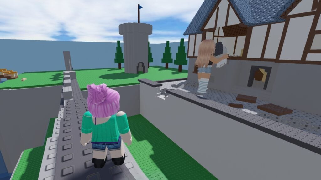 How to Fix Shift Lock on Roblox The player watches a giant eat a building in Eat the World Roblox