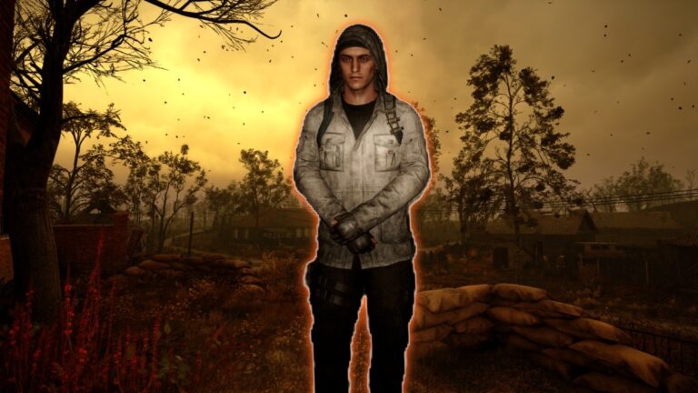 How to Fast Travel and Skip Those Extra Rads in Stalker 2 A Guide who provides fast travel highlighted against a stormy town in Stalker 2