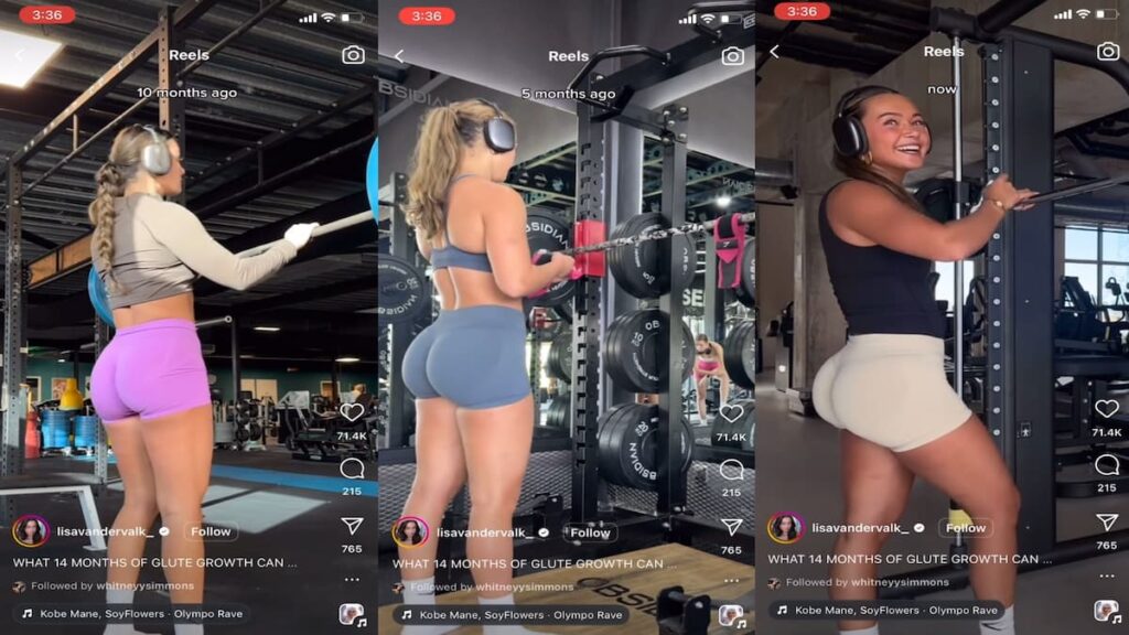 Gym Influencer Called Out For Fake ‘Bubble Butt’ Transformation: ‘Someone has a full Diaper’ gym influencer butt transformation