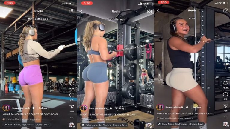 Gym Influencer Called Out For Fake ‘Bubble Butt’ Transformation: ‘Someone has a full Diaper’ gym influencer butt transformation