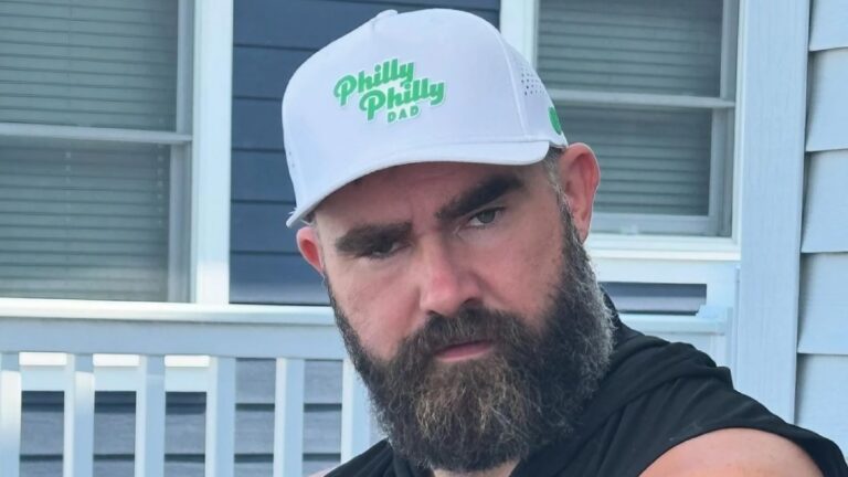 Jason Kelce ‘Chose to Greet Hate with Hate’ by Smashing Heckler’s Phone After Homophobic Slur to Travis Jason Kelce heckler image