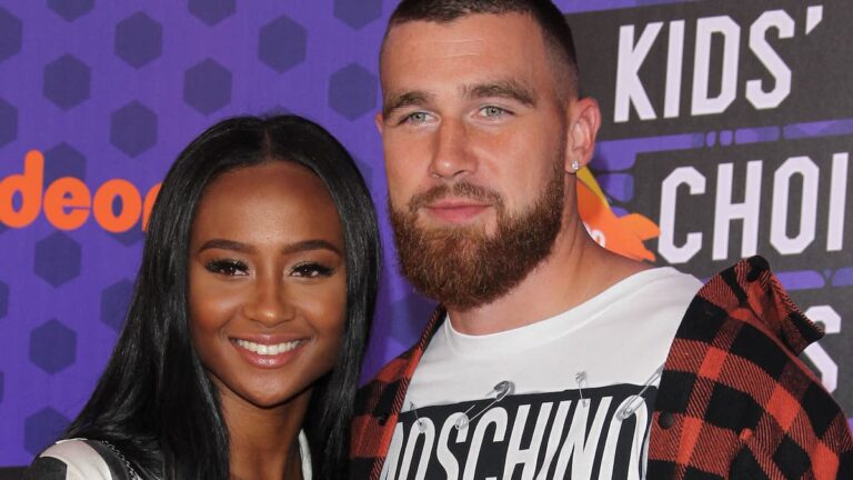 Travis Kelce’s Ex-girlfriend Blames Taylor Swift for Her Being ‘Pushed Out’ of the Chiefs’ Social Circle Travis Kelce and Kayla Nicole on a red carpet.
