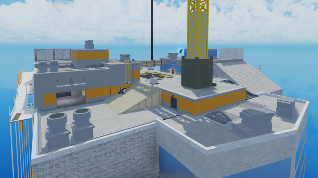 Roblox Arsenal Codes (December 2024) Players have a shootout on an ocean platform in Arsenal Roblox