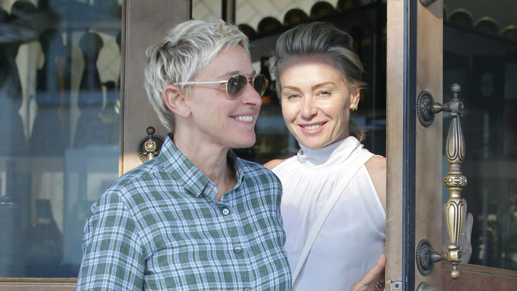 Critics Scream ‘Karma’ After Ellen Degeneres’ UK Home Gets Flooded Again: ‘She Can Run but She Can’t Hide’ Ellen DeGeneres and Portia de Rossi after dinner date in West Hollywood