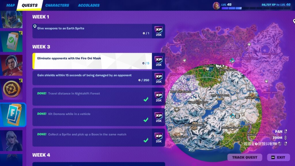 Fortnite Chapter 6 Week 3 Quests