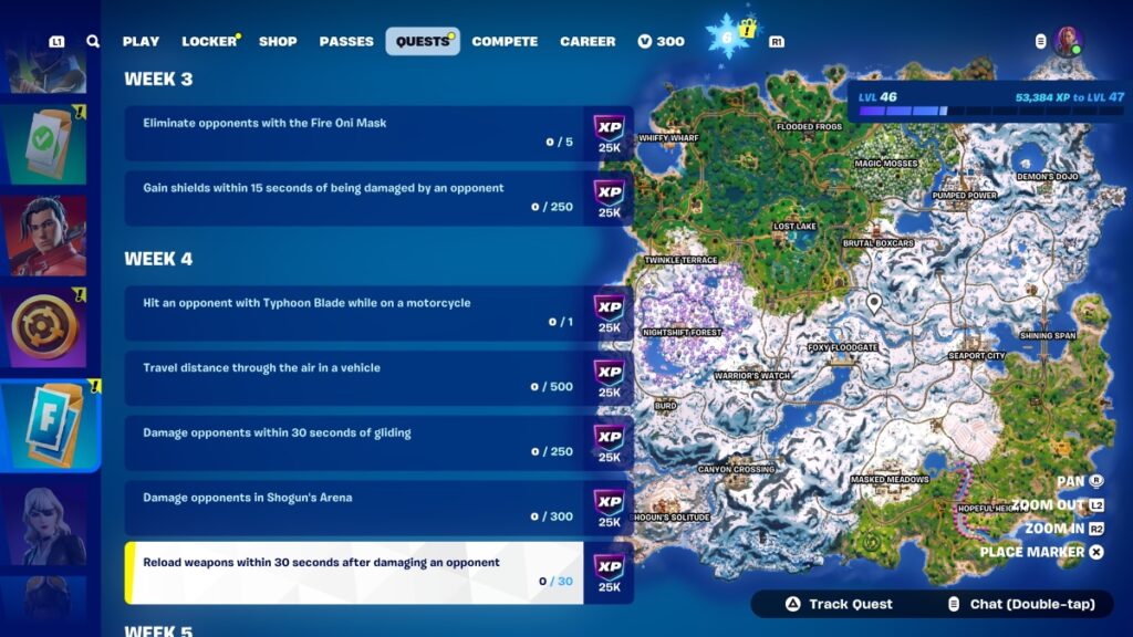 Fortnite Chapter 6 Weekly Quests Week 4