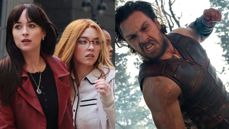 Shots from Madame Web and Kraven the Hunter