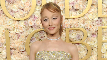 Ariana Grande attends the 82nd Annual Golden Globe Awards