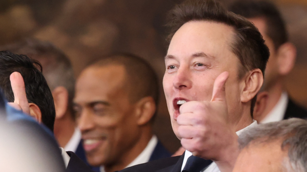 Elon Musk Threatens to Sue Governor of Minnesota Over Nazi Salute Accusation and Fans Are Loving It: ‘Do It for Us, the Entertainment Value’ Elon Musk Doing Thumbs Up at the US Capitol