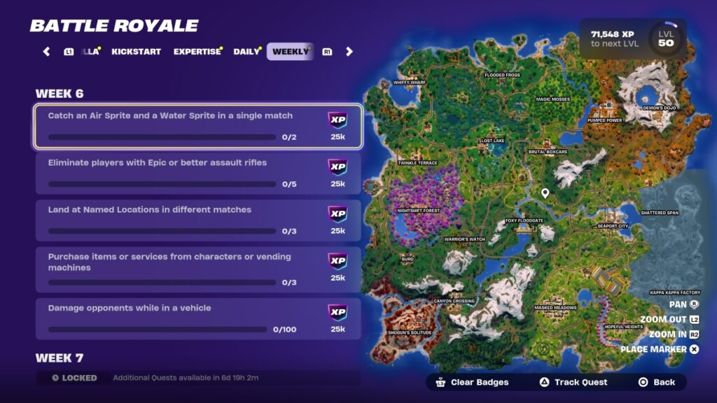 Fortnite Week 6 Quests