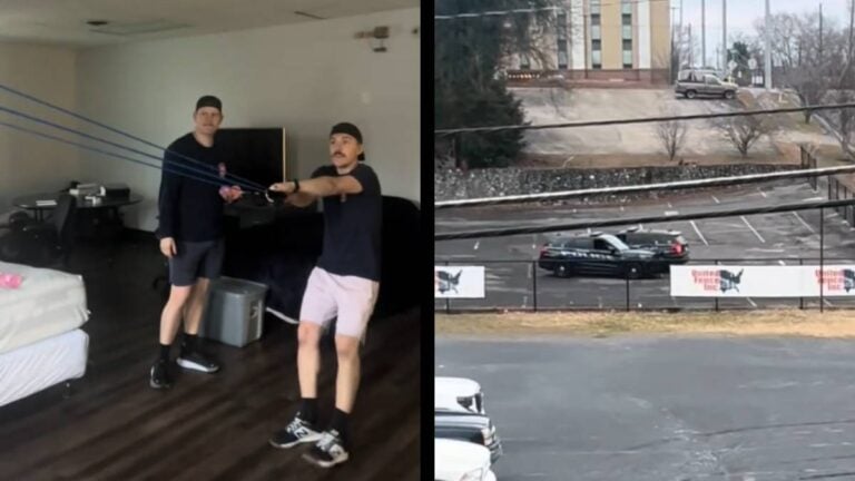 Georgia Firefighters Show Some Playful Rivarly With the Police Department:’That Shot Was Incredible! ‘ Georgia Firefighters Police