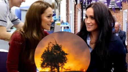 Kate Middleton Upstages Meghan’s ‘Wildfire Efforts’ With ‘Casual’ Hospital Visit: ‘She Learnt From the Master’ Kate Middleton and Meghan Markle photo merge amid LA wildfires.